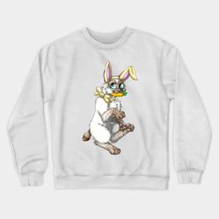 Bobtail BunnyCat: Cinnamon Lynx Point (Yellow) Crewneck Sweatshirt